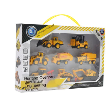 Alloy Engineering Vehicle Toy Set for Kids (8 Models)