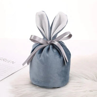 Velvet Bunny Ear Gift Bags for Easter Party Treats