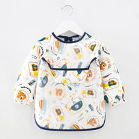 Waterproof Cotton Bib for Kids - Long Sleeve Feeding Apron