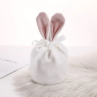 Velvet Bunny Ear Gift Bags for Easter Party Treats