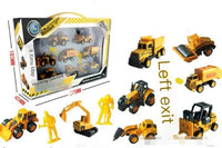 Alloy Engineering Vehicle Toy Set for Kids (8 Models)