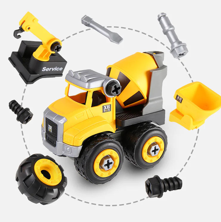 DIY Assembly Engineering Vehicle Model Toy for Kids