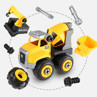 DIY Assembly Engineering Vehicle Model Toy for Kids