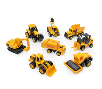 Alloy Engineering Vehicle Toy Set for Kids (8 Models)