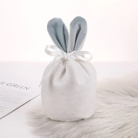 Velvet Bunny Ear Gift Bags for Easter Party Treats