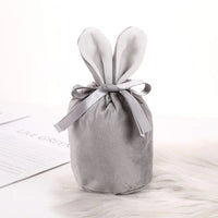 Velvet Bunny Ear Gift Bags for Easter Party Treats