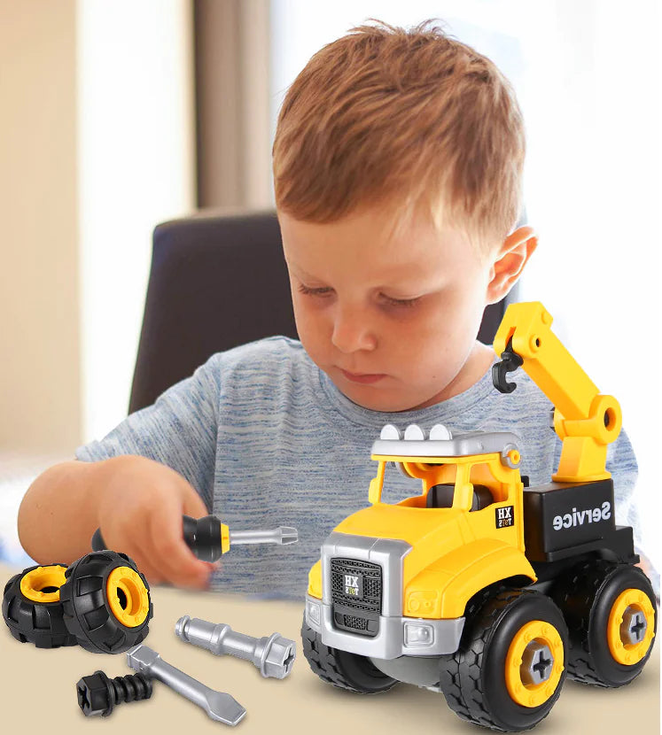 DIY Assembly Engineering Vehicle Model Toy for Kids